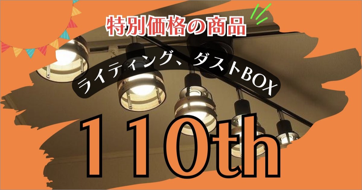 創業110周年記念セール 数量限定の特価商品【ライティング・ダストBOX】