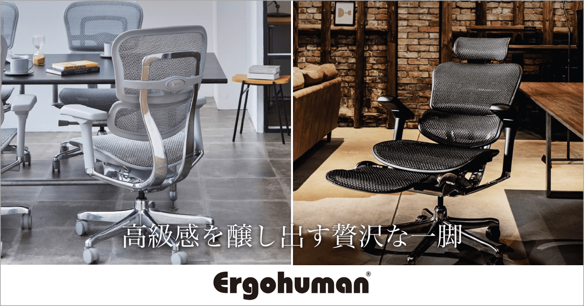 Ergohuman®︎ 腰の負担を軽減するオフィスチェア