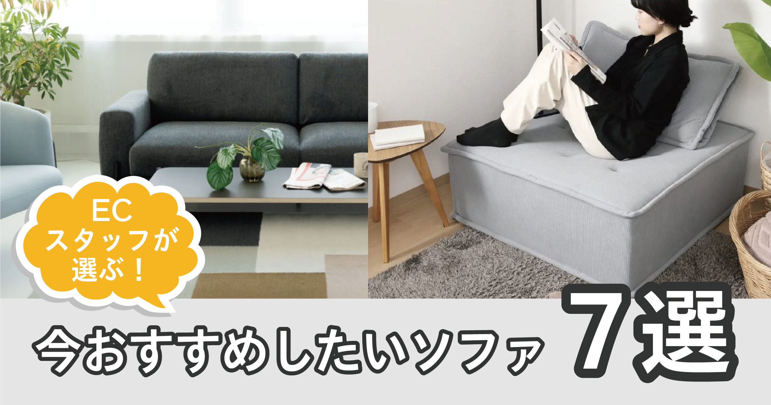 ECスタッフが選ぶ!今おすすめしたいソファ7選